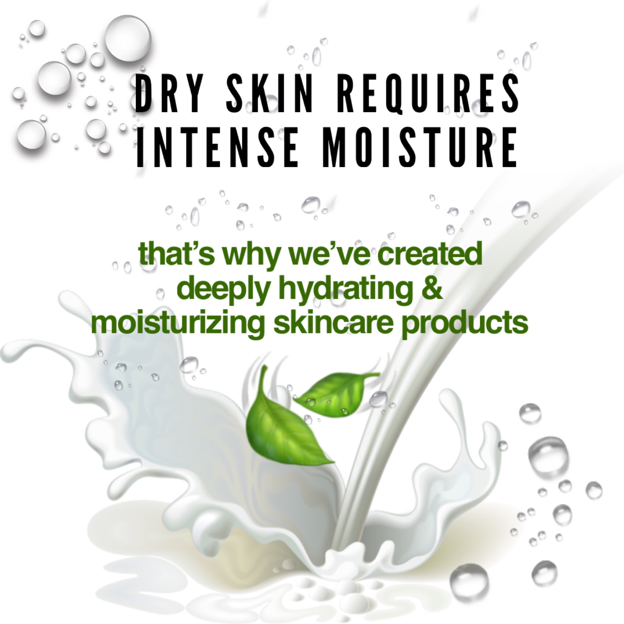 Our skincare products for dry skin