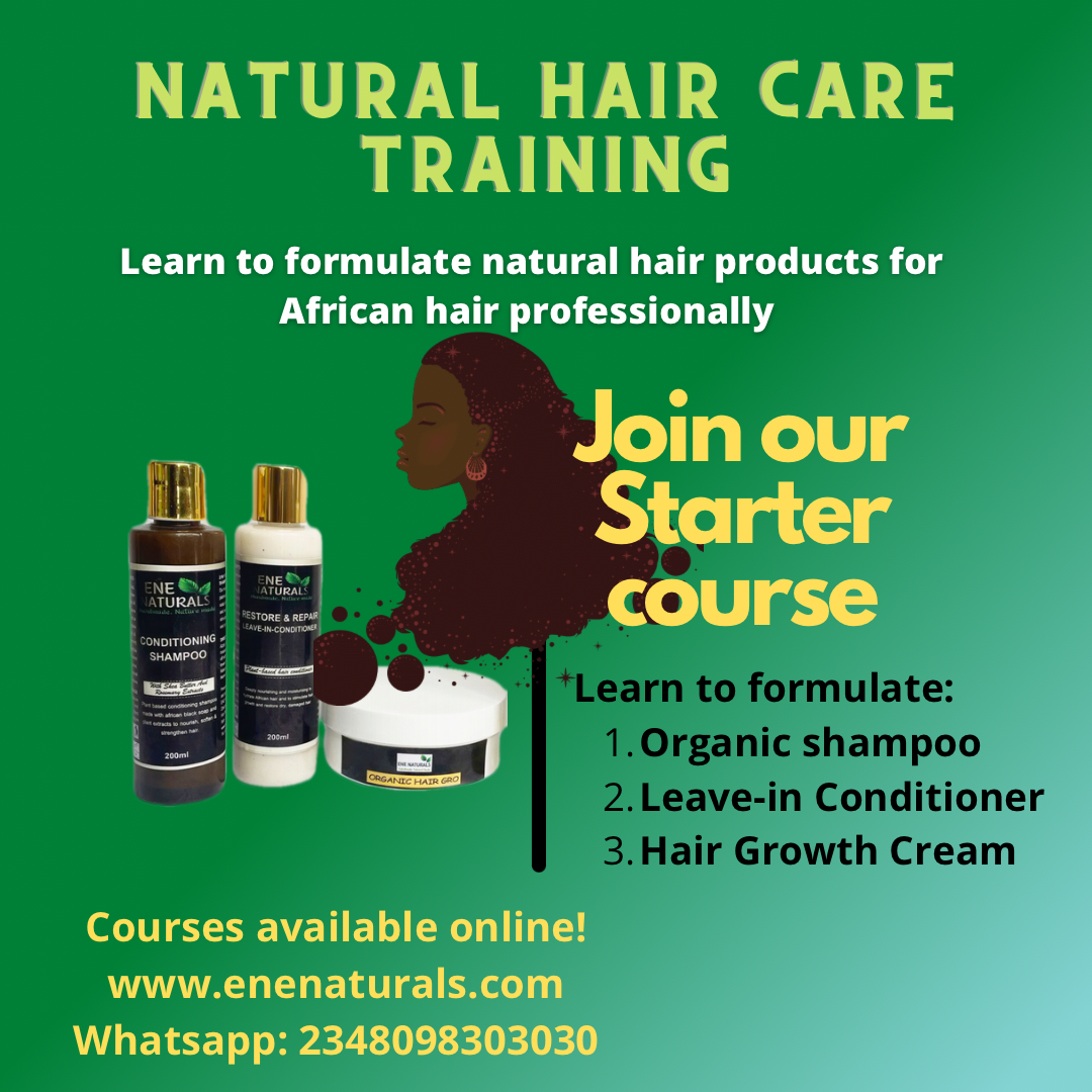 Starter course for natural hair care training